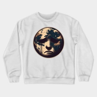 sad earth Crewneck Sweatshirt